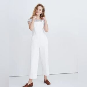 NWT Madewell White Denim Jumpsuit Size 0